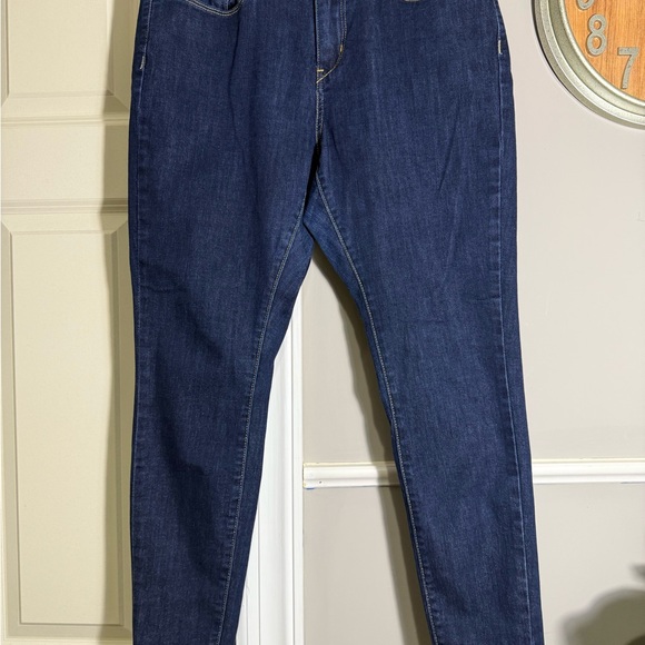 Signature by Levi Strauss Denim - Signature by Levi Strauss Dark Blue High Rise Women's Jeans